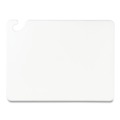 Breakroom Supplies | San Jamar CB152012WH Cut-N-Carry 20 in. x 15 in. x 0.5 in. Plastic Color Cutting Boards - White image number 3