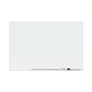 Quartet G7442E Element Aluminum Frame 74 in. x 42 in. Glass Dry-Erase Board - White/Silver