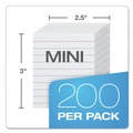 Flash Cards | Oxford 10009EE 3 x 2.5 Ruled Mini Index Cards - White (200/Pack) image number 1