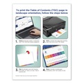 Back to School Sale | Avery 11135 Ready Index 11 in. x 8.5 in. 10-Tab 1 to 10 Customizable TOC Multicolor Tab Dividers - White/Traditional Color Tabs (1-Set) image number 6