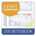 Retail Store Supplies | TOPS 4161 200 Forms Total Two-Part Carbonless 4.75 in. x 2.75 in. Spiralbound Money and Rent Receipt Book image number 2