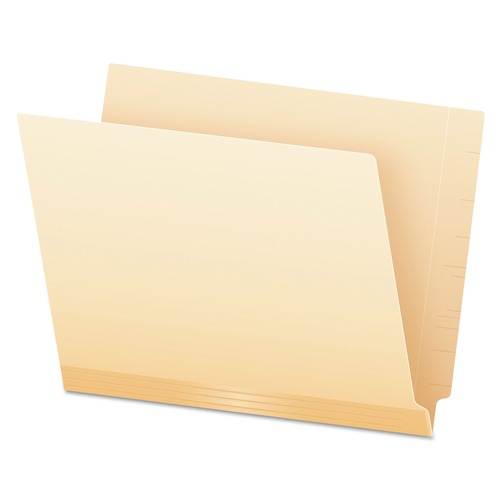 File Folders | Pendaflex 11230EE Straight Tabs Letter Size Laminated Spine Shelf File Folders - Manila (50/Box) image number 0