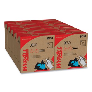  | WypAll 34790CT General Clean X60 POP-UP Box 8.34 in. x 16.8 in. Cloths - White (1260/Carton)