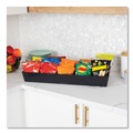 Breakroom Supplies | Mind Reader SNACKORGT-BLK 12 in. x 24 in. x 3.25 in. 5-Compartment Anchor Collection Snack Organizer - Black image number 6