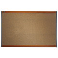 Bulletin Boards | Quartet B243LC 36 in. x 24 in. Prestige Colored Cork Bulletin Board - Brown Surface/Light Cherry Finished Fiberboard/Plastic Frame image number 1