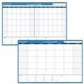 Bulletin Boards | AT-A-GLANCE PM333-28 30/60-Day 48 in. x 32 in. Undated Horizontal Erasable Wall Planner - White/Blue Sheets image number 0