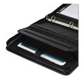 File Folders | Samsill 15650 Professional Zippered Pad Holder/Ring Binder - Vinyl Black image number 5