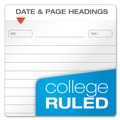Notebooks & Pads | Ampad 20-801R (100) 7 in. x 5 in. Sheets 1-Subject Medium/College Rule Gold Fibre Personal Notebooks - Classic Green Cover image number 2