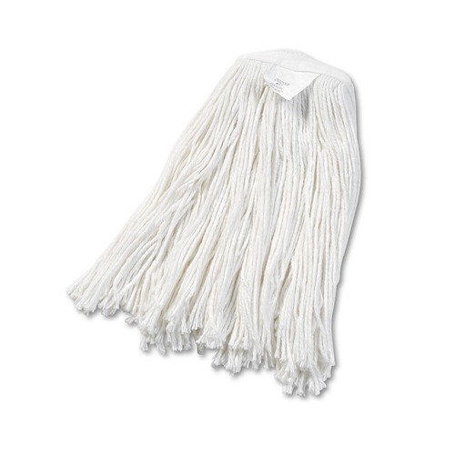 Mops | Boardwalk BWK2020RCT #20 Cut-End Rayon Wet Mop Head - White (12/Carton) image number 0