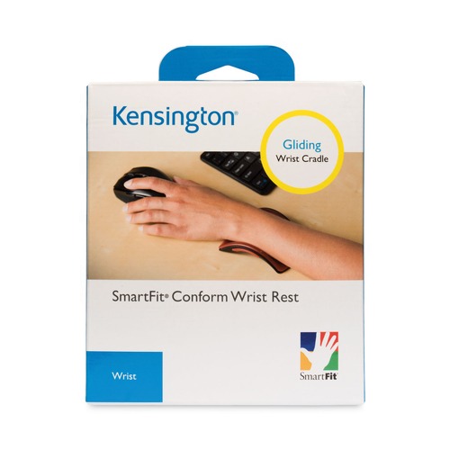 Mouse Pads & Wrist Support | Kensington K55787US Smartfit Conform Keyboard Wrist Rest - Black image number 0