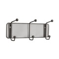 Wall Racks & Hooks | Safco 6402BL 14.75 in. x 3 in. x 5.5 in. 3 Hook Onyx Mesh Wall Racks - Black image number 0