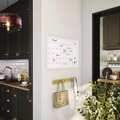 White Boards | U Brands 2075U00-01 30 x 20 Magnetic Dry Erase Calendar with Decor Frame - White Surface/White Wood Frame image number 7