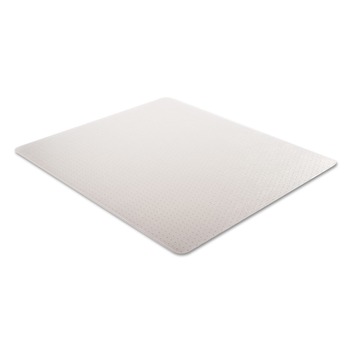 OFFICE CHAIR MATS | Alera CM1J442FALEPL Occasional Use 60 in. x 46 in. Studded Chair Mat for Flat Pile Carpet - Clear
