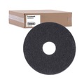 Labor Day Sale | Boardwalk BWK4013BLA 13 in. Diameter Stripping Floor Pads - Black (5/Carton) image number 1