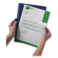 Report Covers & Pocket Folders | Durable 220401 DuraClip 8.5 in. x 11 in. Clip Fastener Report Cover - Clear/Black (5/Pack) image number 4