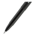 Pens | uni-ball 2013567 ONYX 0.7 mm Strick Roller Ball Pen - Black Ink/Black Barrel/Fine (72/Pack) image number 3
