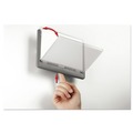 Floor Signs & Safety Signs | Durable 497737 6.75 in. x 0.63 in. x 5.13 in. Click Sign Holder For Interior Walls - Gray image number 5