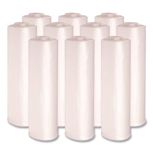 Trash Bags | Boardwalk V8046MNKR02 40 in. x 46 in. 45 gal. 10 mic High-Density Can Liners - Natural (250/Carton) image number 0