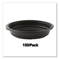 Bowls and Plates | Anchor 4608532 32 oz. 8.5 in. Diameter x 1.92 in. Plastic MicroRaves Incredi-Bowl Base - Black (150/Carton) image number 3