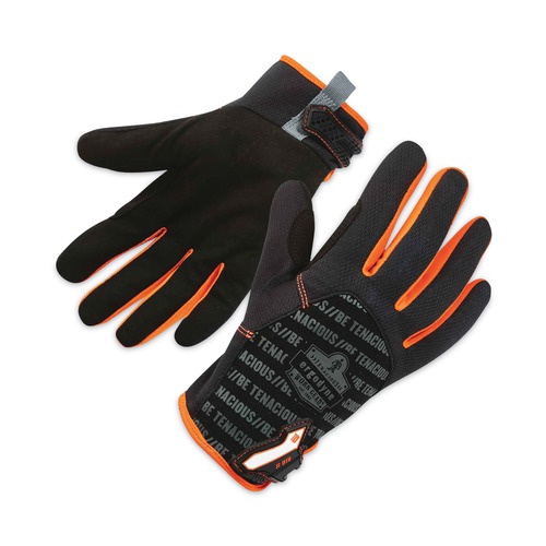 Cleaning Gloves | Ergodyne 17176 ProFlex 812 Standard Mechanics Gloves - 2X-Large Black (1-Pair) image number 0
