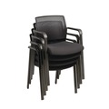 Office Chairs | Alera ALEER4317 24.41 in. x 22.64 in. x 31.73 in. Elgar Fabric Guest Chair - Black Seat, Black Back, Black Base image number 5