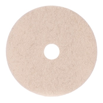 SPONGES AND SCRUBBERS | Boardwalk BWK4021NHE 21 in. Diameter Natural Hog Hair Burnishing Floor Pads - Tan (5/Carton)