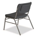 Office Chair Mats | Iceberg 64127 Rough n Ready 18.5 in. Seat Height Charcoal Seat/Back Silver Base Wide-Format Big and Tall Stack Chair (4/Carton) image number 3