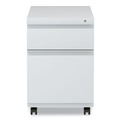 Office Filing Cabinets & Shelves | Alera ALEPBBFLG 14.96 in. x 19.29 in. x 21.65 in. 2-Drawer File Pedestal with Full-Length Pull - Light Gray image number 1