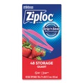 Food Service | Ziploc 351317 1 Quart 1.75 mil. 9.63 in. x 8.5 in. Double Zipper Storage Bags - Clear (9/Carton) image number 1