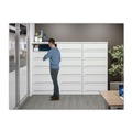 Office Filing Cabinets & Shelves | Tennsco FS351L-LGY 36 in. x 16.5 in. x 63.5 in. 5 Legal/Letter File Shelves Fixed Shelf Enclosed-Format Lateral File for End-Tab Folders - Light Gray image number 1