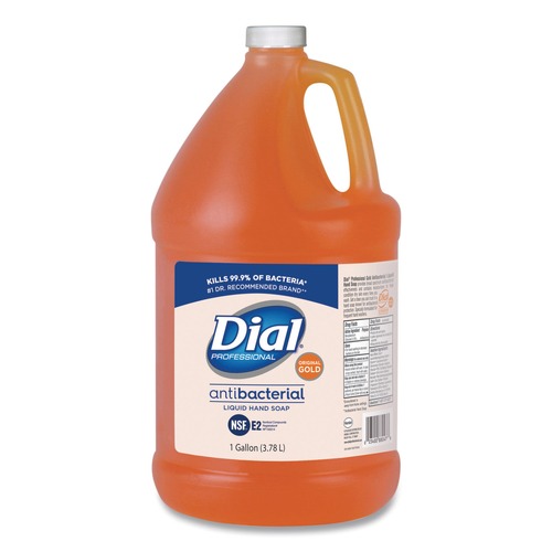 Hand Soaps | Dial Professional 88047 1 gal. Gold Antibacterial Liquid Hand Soap image number 0