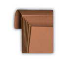 File Folders | Smead 71148 5.25 in. Expansion Legal Size Straight Tabs 1 Section Elastic Cord Closure Redrope End Tab Wallets - Redrope (10/Box) image number 3