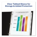 Just Launched | Avery 75500 Print and Apply Index Maker 11 in. x 8.5 in. Clear Label Sheet Protector Dividers with 5 White Tabs (1/Set) image number 4