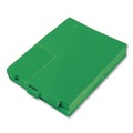 File Folders | Pendaflex 13543EE 1/3-Cut Center Position Letter Size Colored Poly End Tab Out Guides - Green (50/Box) image number 2