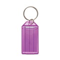 Label & Badge Holders | CONTROLTEK 500135 Metal/Plastic Key Tags - Green/Orange/Purple/Yellow (4/Pack) image number 1