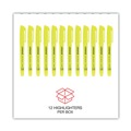 Highlighters | Universal UNV08851 Chisel Tip Pocket Highlighters - Fluorescent Yellow (1 Dozen) image number 6