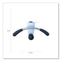 Wall Racks & Hooks | Alba PMMOUSPART Metal/Foam/ABS Hanger Shaped Partition Coat Hook - Silver/Black image number 5
