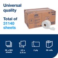 Toilet Paper | Tork 161990 2-Ply Septic Safe Universal Bath Tissue Roll with OptiCore - White (36/Carton) image number 4