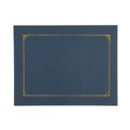 Frames | Universal UNV76897 8-1/2 in. x 11/8 in. x 10 in. A4 Certificate/Document Cover - Navy (6/Pack) image number 0