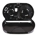 Paper Towels and Napkins | Boardwalk R4070BKBW 20.25 in. x 6 in. x 12.25 in. Jumbo Twin Toilet Tissue Dispenser - Black image number 4