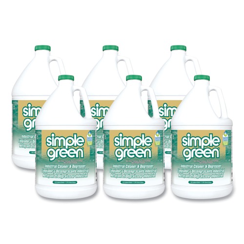All-Purpose Cleaners | Simple Green 2710200613005 1 gal. Bottle Concentrated Industrial Cleaner and Degreaser (6/Carton) image number 0