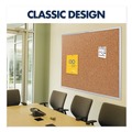  | Quartet 2303 36 in. x 24 in. Classic Series Cork Bulletin Board - Tan Surface, Silver Anodized Aluminum Frame image number 2