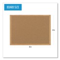 Bulletin Boards | MasterVision SB0420001233 36 in. x 24 in. Wood Frame Earth Cork Board - Tan/Oak image number 4