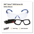 Safety & First Aid | 3M S1101SGAF-KT Solus 1000 Series Safety Glasses - Black/Blue Plastic Frame, Clear Polycarbonate Lens image number 3