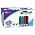 Washable Markers | Avery 29860 Medium Chisel Tip Pen-Style MARKS A LOT Dry Erase Marker Value Pack - Assorted Colors (24/Pack) image number 0