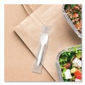 Cutlery | SOLO MOW6-0007 Individually Wrapped Regal Mediumweight Plastic Cutlery Spork - White (1000/Carton) image number 4