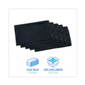 Trash & Waste Bins | Boardwalk H6036HBK 30 in. x 36 in. 30 gal. 0.65 mil Linear Low Density Industrial Flat Pack Can Liners - Black (200/Carton) image number 4