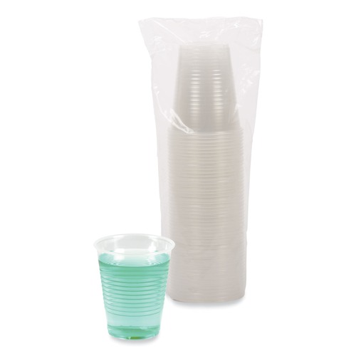 Just Launched | Boardwalk BWKTRANSCUP12CT 12 oz. Plastic Cold Cups - Translucent (1000/Carton) image number 0