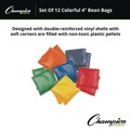 Breakroom Supplies | Champion Sports MBB4SET 4 in. Vinyl Bean Bag Set - Assorted Colors (1-Dozen) image number 4