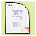 File Jackets & Sleeves | C-Line 37991 9.2 x 11.69 Magnetic Mount Cubicle Keepers Display Holders - Clear (25/Box) image number 2